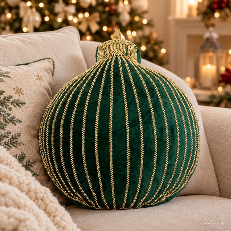 Blanc Mariclò - Cuscino Sfera di Natale Assortito