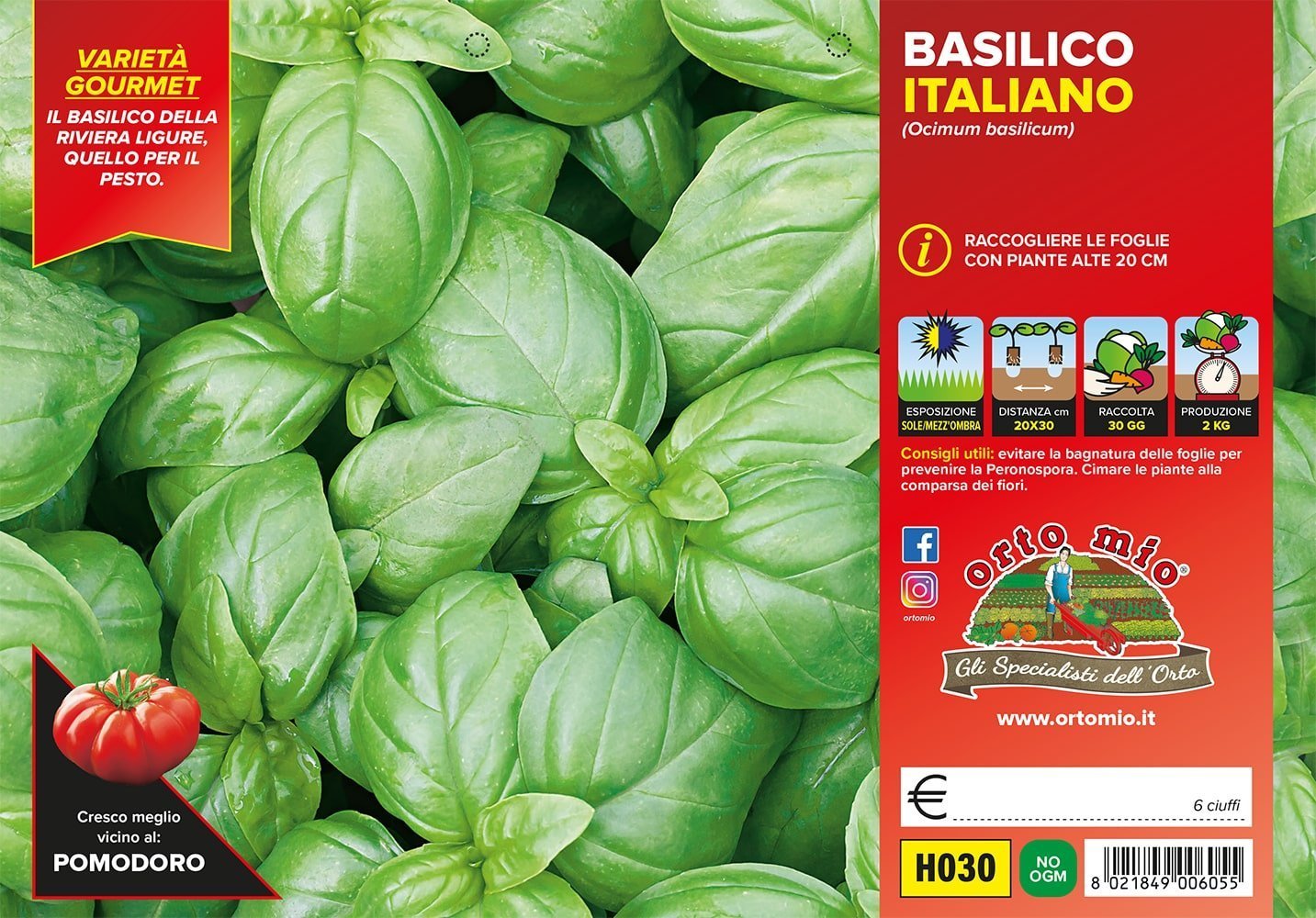 Ortomio - Italian Basil in pack