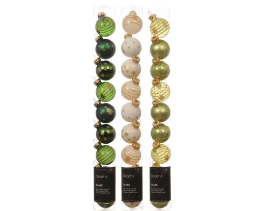 Garden Foggia - Tubo Mix Sfere D 3cm sfumature verde