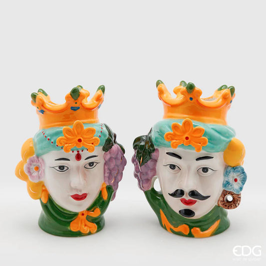 EDG - Vaso Testa Sicily H 17 Multicolor