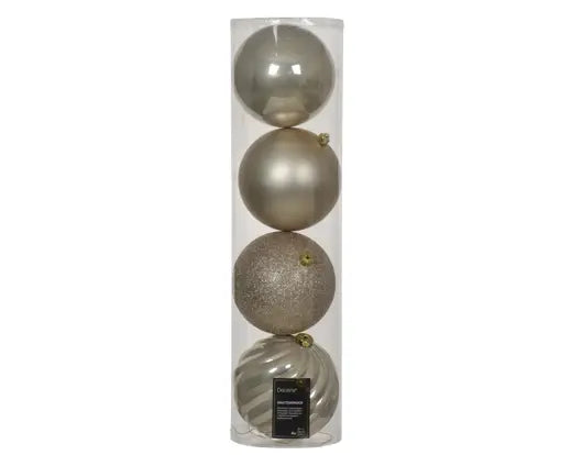 Garden Foggia - Tubo 4 Sfere Mix  D 14cm Gold