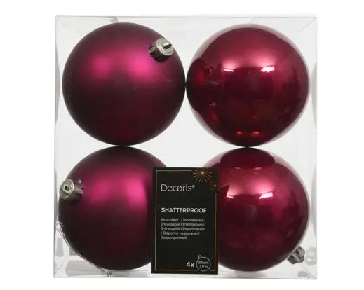 Garden Foggia - Box 4 Sfere Mix Malva