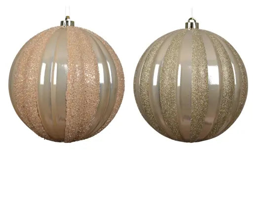 Garden Foggia - Sfera Fascia Glitter D 20cm Crema