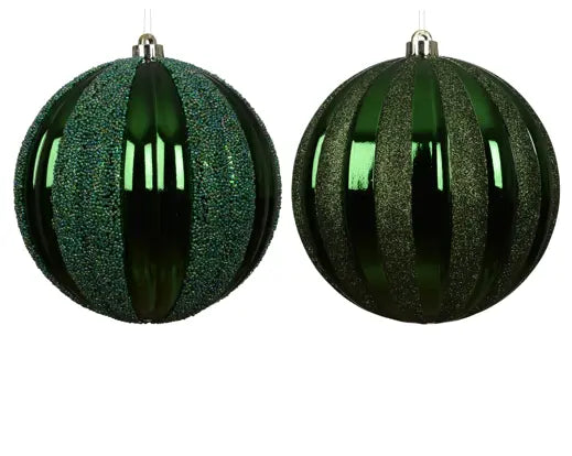 Garden Foggia - Sfera Fascia Glitter D 20cm Verde