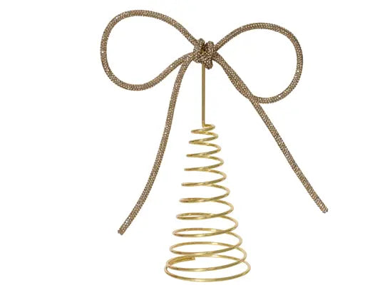 Garden Foggia - Decoro Puntale con Fiocco Gold