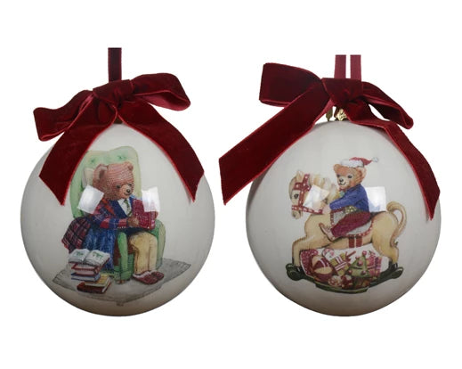 Jardin Foggia - Ours en sphère blanche