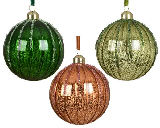 Garden Foggia - Sfera Vetro Con Glitter Shine