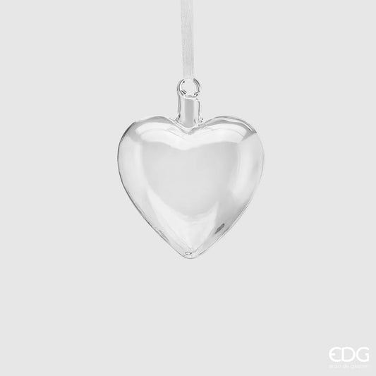 EDG - Decorazione Cuore in Vetro D5 cm Trasparente