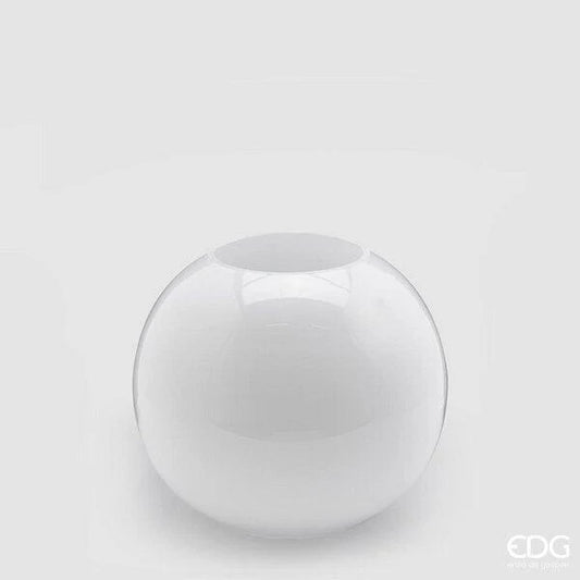 EDG - Vaso Sfera Molato White H 20cm