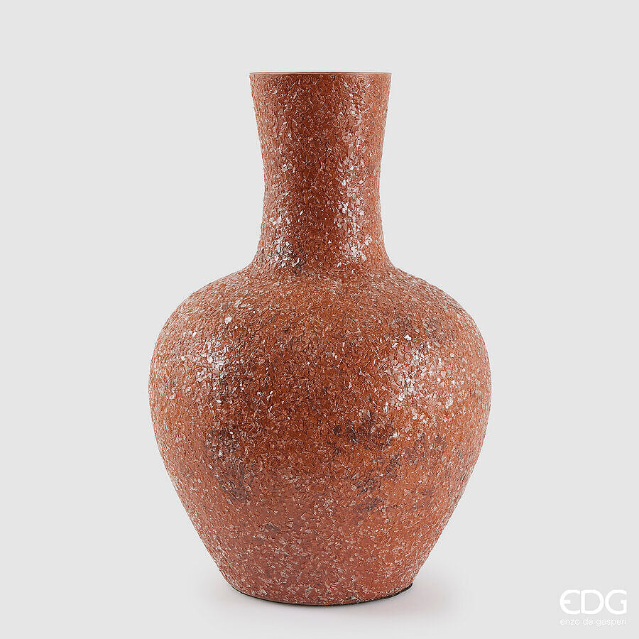 EDG - Vaso Crackle Anfora H50 cm Arancio