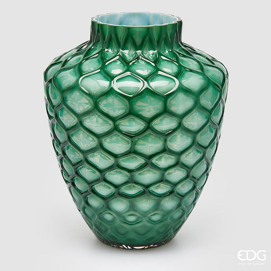 EDG - Vaso Honeycomb H 30cm Verde