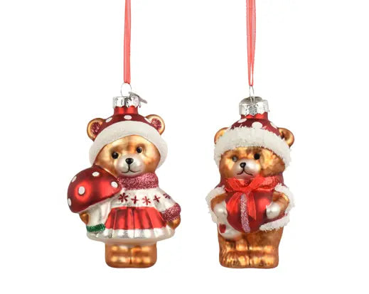 Garden Foggia - Decorazione Orsetto Fungo Assortito 1 Pz
