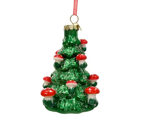 Garden Foggia - Decorazione Albero Vetro Con Funghi