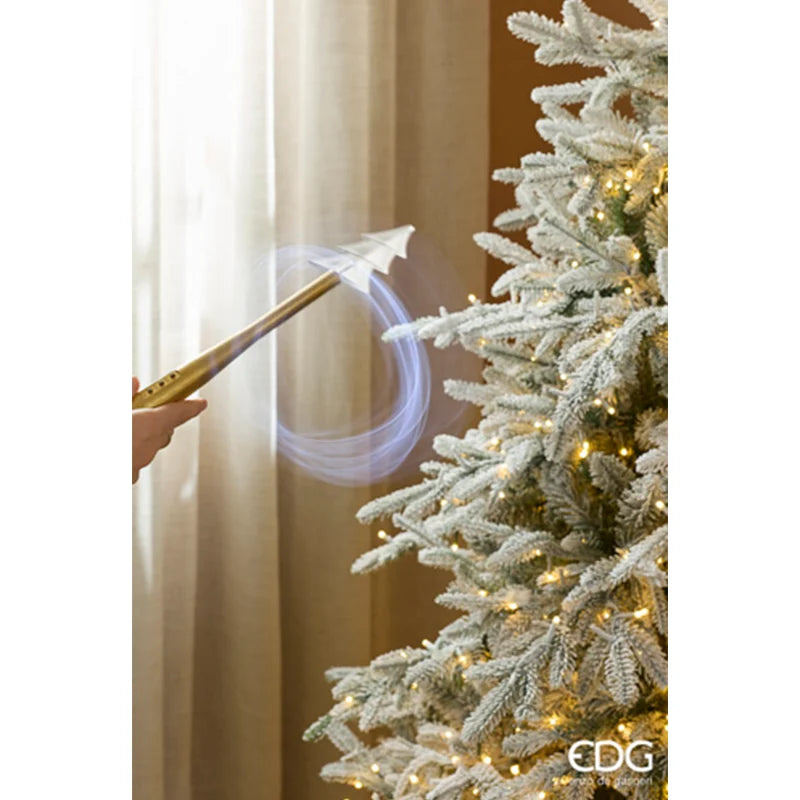EDG - Albero di Natale Pino Cortina Innevato 240 cm con 3400 Mini Led