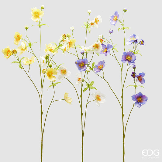 EDG - Ramo Anemone Artificiale Fiorito H 110cm