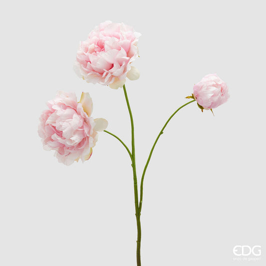 EDG - Ramo Peonia Artificiale H 67cm Rosa