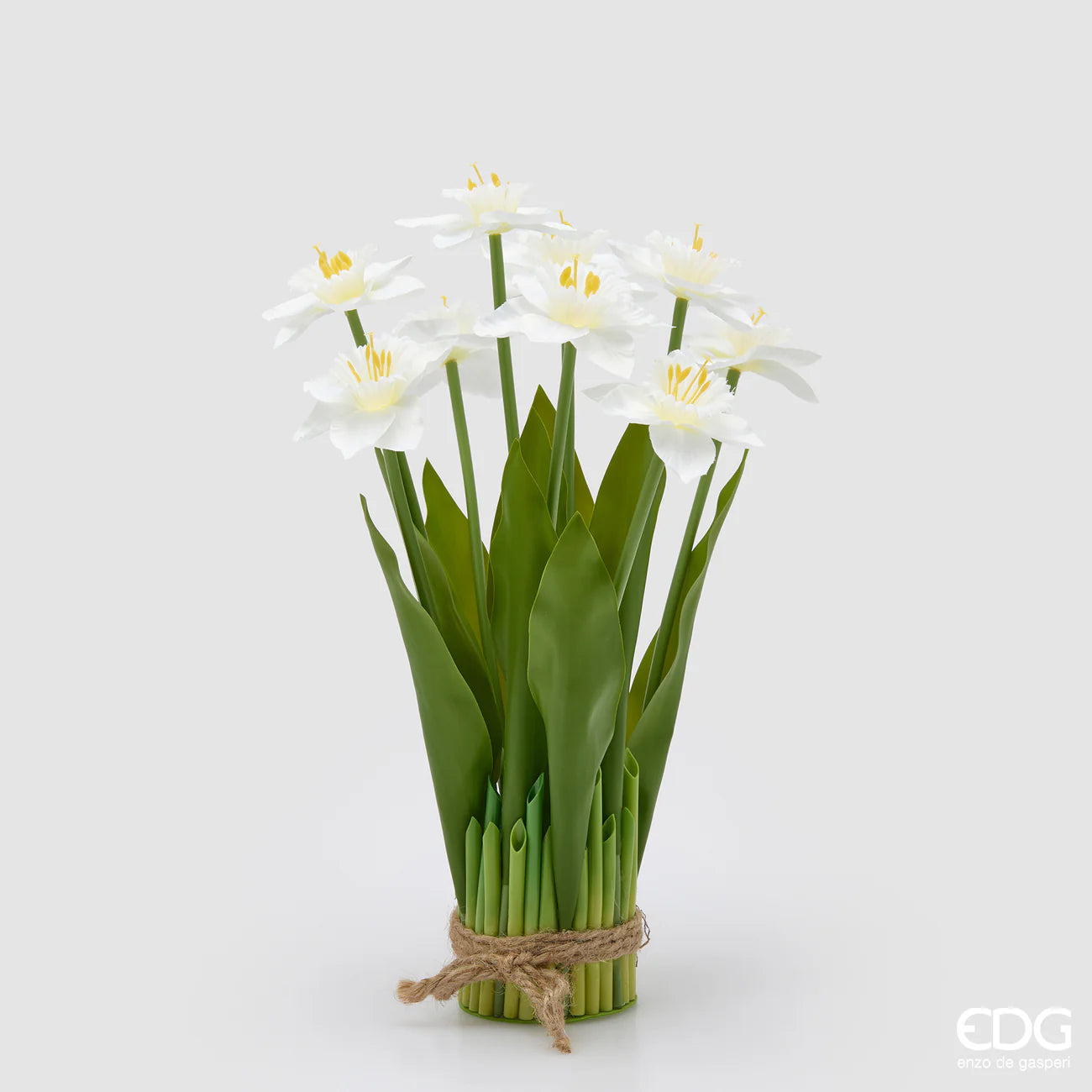 EDG - Mazzo Narcisi Artificiali H41cm Bianchi