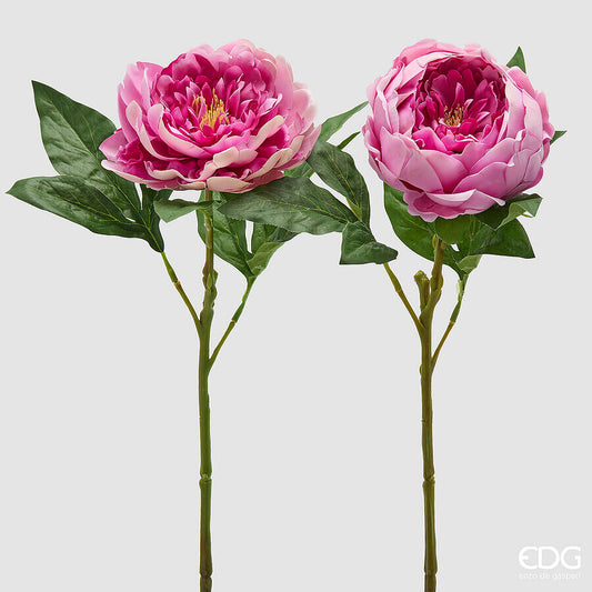 EDG - Ramo Peonia Artificiale H 58 Mix Rosa