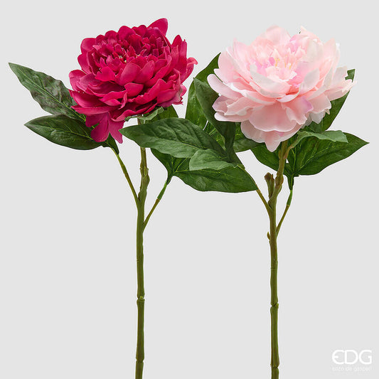 EDG - Ramo Peonia Artificiale H 58 Mix Two Pink