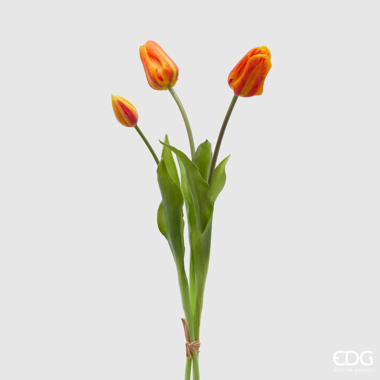 EDG - Mazzo Tulipani Olis 3 Fiori chiusi (Arancio)