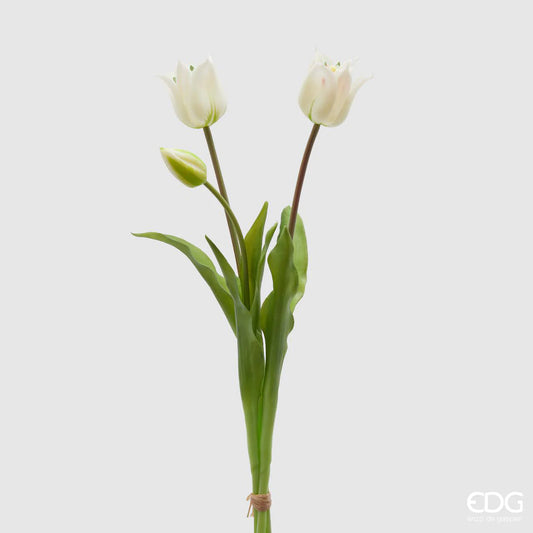 EDG - Mazzo Tulipano Olis 3 Fiori White