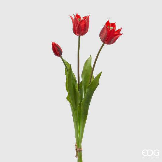 EDG - Mazzo Tulipani Olis 3 Fiori Red