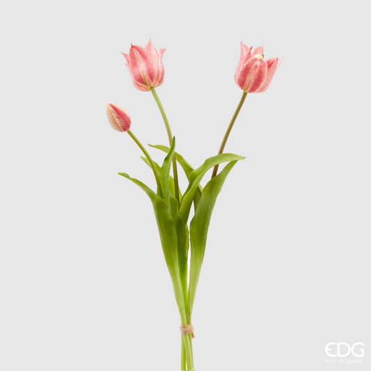 EDG - Mazzo Tulipano Olis 3 Fiori Pink