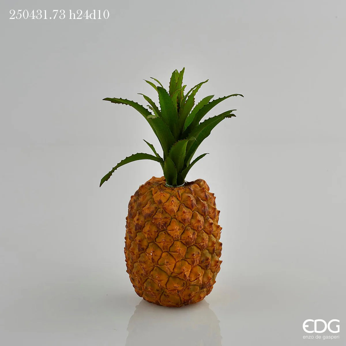 EDG - Ananas Artificiale con Foglie H24 D10 cm