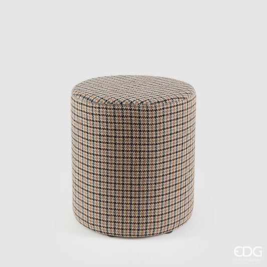 EDG - Pouf Tessuto Cilindro Tartan