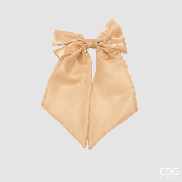EDG - Fiocco Natalizio Satinato con Clip 35X20 Cm