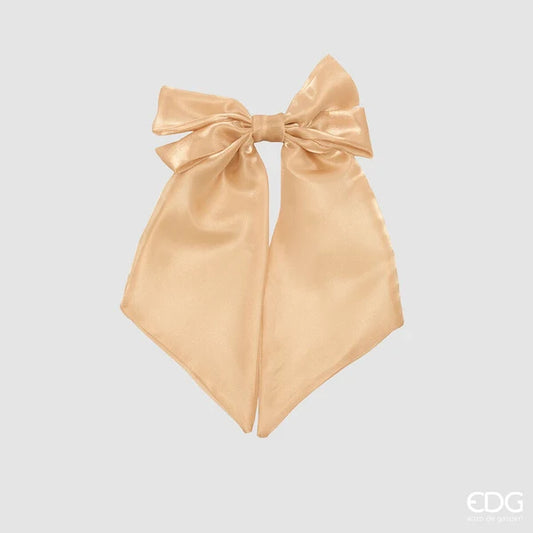 EDG - Fiocco Natalizio Satinato con Clip 35X20 Cm