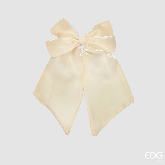 EDG - Fiocco Natalizio Satinato con Clip 35X20 Cm