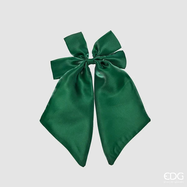 EDG - Fiocco Natalizio Satinato con Clip 35X20 Cm