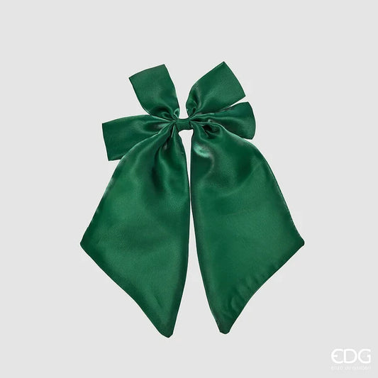 EDG - Fiocco Natalizio Satinato con Clip 35X20 Cm