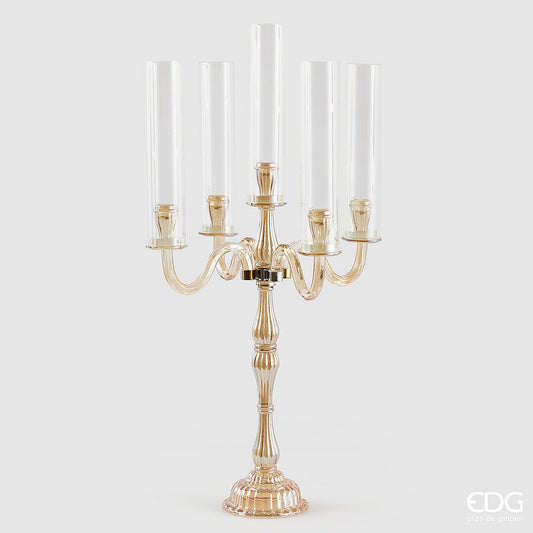 EDG - Portacandela Crystal Sinuoso H 81cm