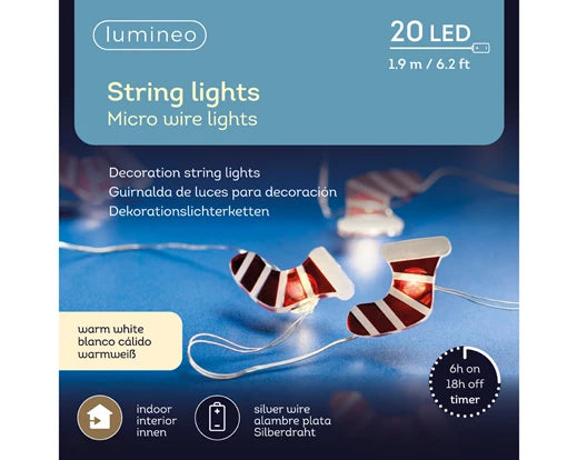 Garden Foggia - Luci Led Decorazioni Natalizie 20 LED 190 cm