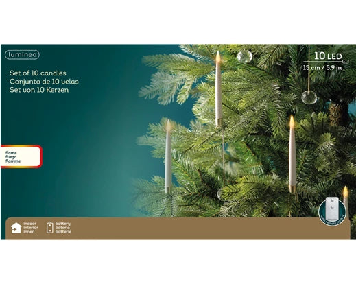Garden Foggia - Box 10 Candele Led Con Telecomando