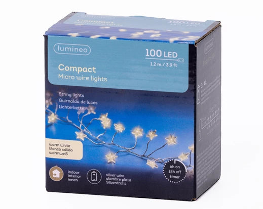 Garden Foggia - Microled Stella 120 cm con 100 Luci Bianco Caldo