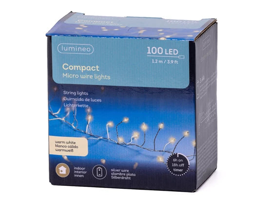 Garden Foggia - Serie Microled 100 luci 120 cm Luce calda