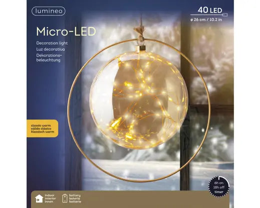 Garden Foggia - Sfera 40 Led Gold