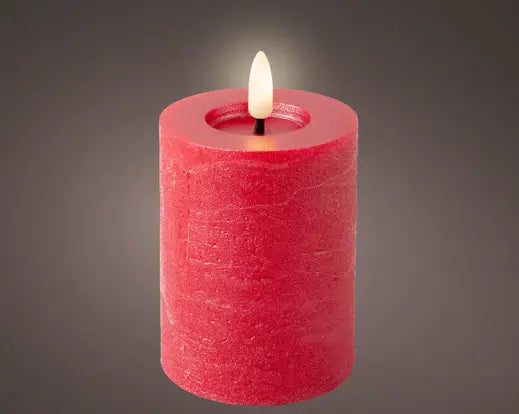 Garden Foggia - Candela Flat Rossa H11.2 cm