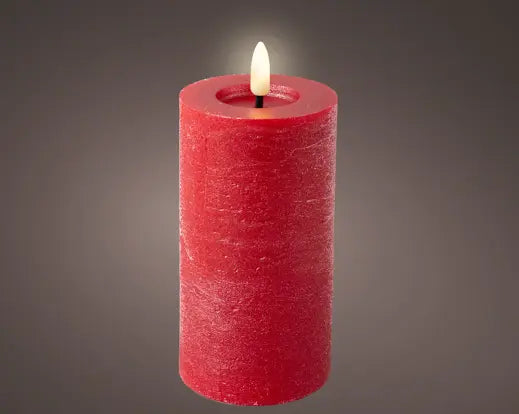 Garden Foggia - Candela Flat Rossa H15 cm
