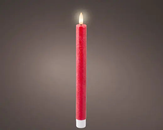 Garden Foggia - Confezione 2 Candele Rosse Flat H 24.5cm