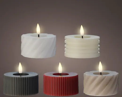 Garden Foggia - Candela Led Assortita H 6.5cm D 7.5cn