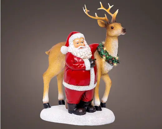 Garden Foggia - Babbo Natale con Renna Led