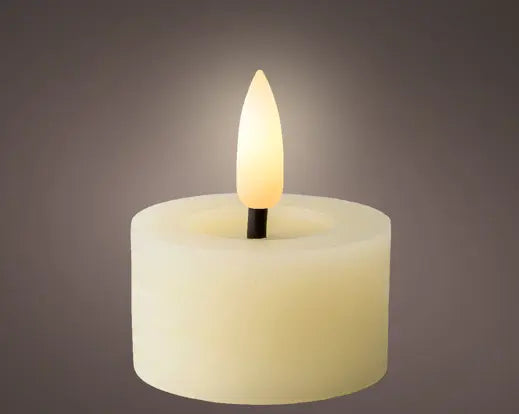 Garden Foggia - Box 2 Candele BIanco Crema h  5.2CM