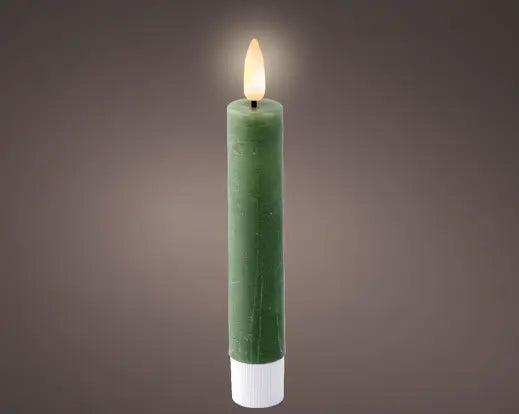 Garden Foggia - Box 2 Candele Flat Verdi H 14,5CM