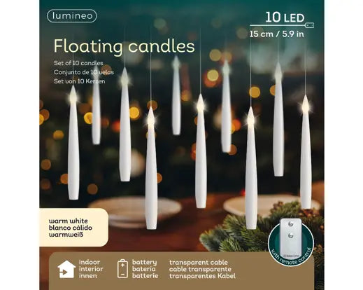 Garden Foggia - Box 10 Candele Fluttuanti Led