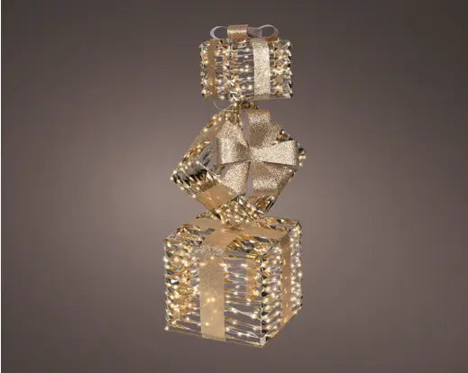 Garden Foggia - Giftbox con Led Gold H 73cm