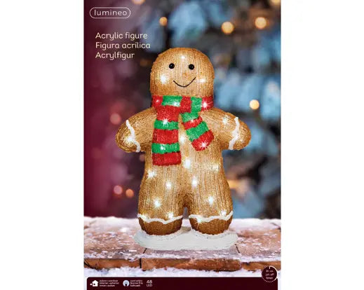 Garden Foggia - Omino Pan Di Zenzero Led H 46cm Assortito